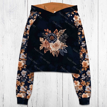 Copper and Cashmere Floral Panel